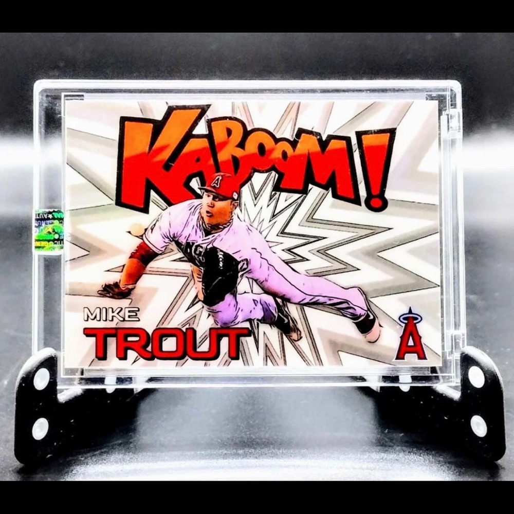MIKE TROUT Kaboom Silver Refractor ~Legacy~ **Sealed** Los Angeles Angels